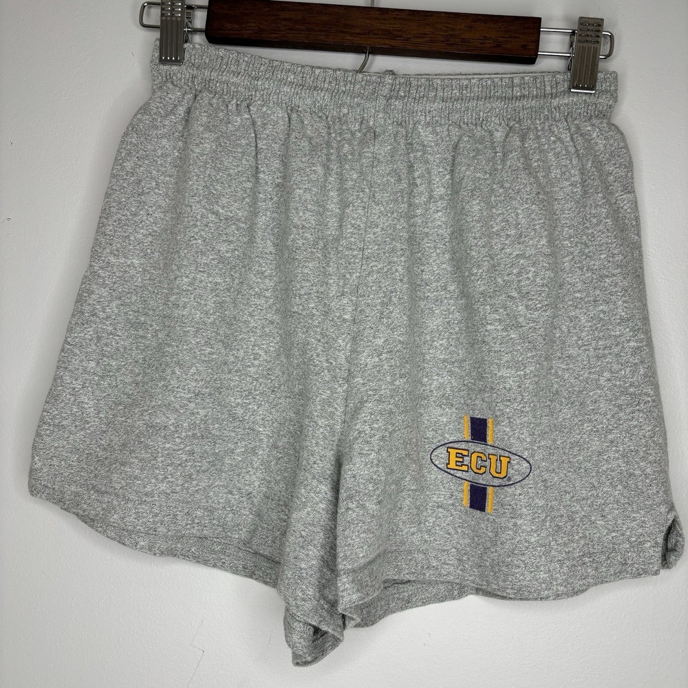 Vintage Y2K Shorts Athletic Women's Medium College Retro ECU Cheer Carolina